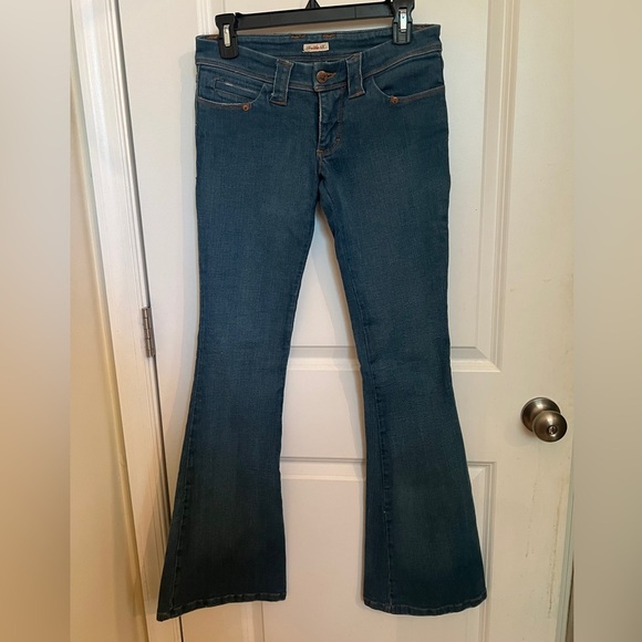 Frankie B. Women’s Vintage Low Rise Flare Bell bottoms Jeans Y2K 4 USA Made boho - Picture 1 of 9